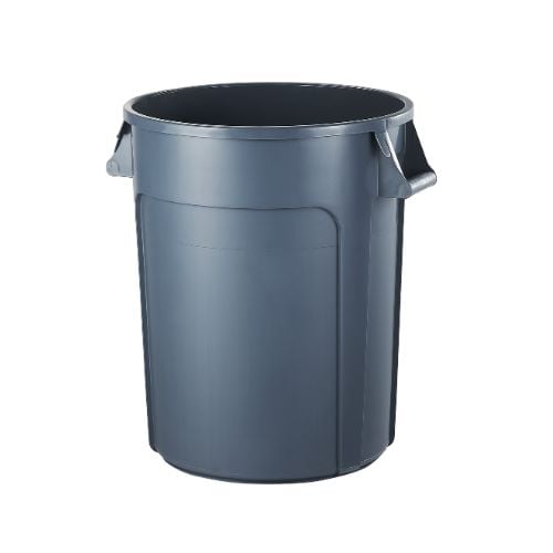 Vicando Round Huskee Container Ø39.8xH43.4cm, 37.9L/10Gal., Grey