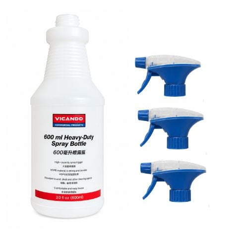 Vicando Spray Bottle 600ml & Nozzle Set, Blue