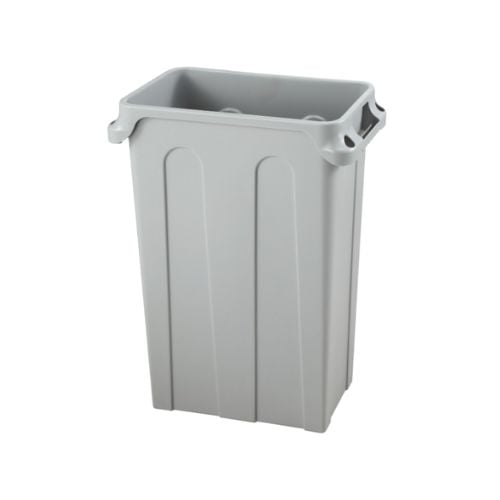 Vicando Polypropylene Slim Trash Can L56.6xW27.9xH76cm, 76L, Grey