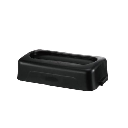 Vicando Polypropylene Slim Trash Can Lid L55.7xW29.7xH14cm, Black