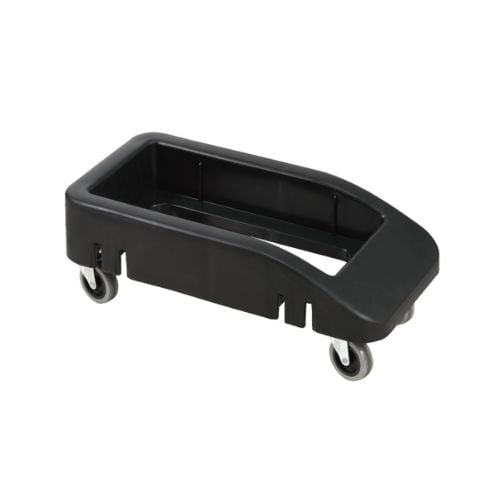 Vicando Polypropylene Slim Trash Can Dolly L58xW30.9xH19.5cm, Load 75Kg, Black