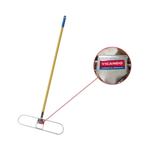 =FHA= Vicando Dust Mop Handle And Frame L58cm, Black