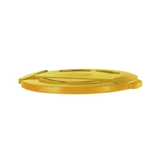 =FHA= Vicando Lid For Round Huskee 121.1L Container R120 Ø57x3.8cm, Yellow
