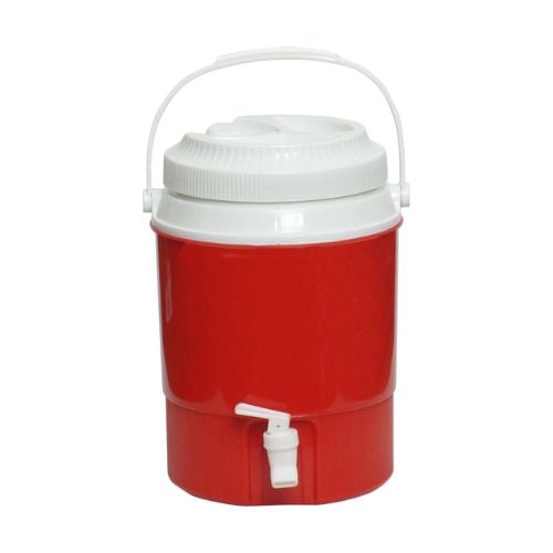 Standard Plastic Plastic Round Ice Bucket Ø20xH29cm, 5L/5.3Qt, Red