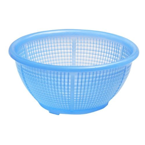 Plastic Round Colander Ø22xH10.2cm, Blue
