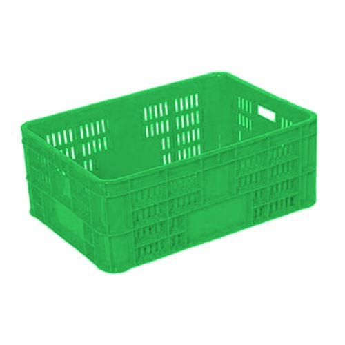 Standard Plastic Stackable Container/Basket L61.4xW42.5xH24.4cm, 53L, Green