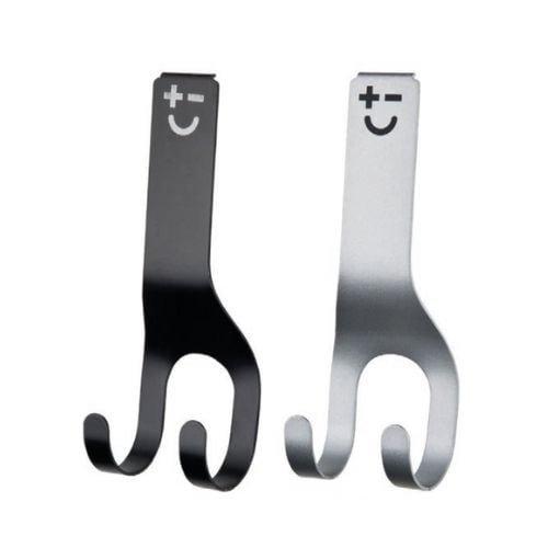 Bisbell Magnetic Double Hook For Magnetic Knife Rack, Black / Silver