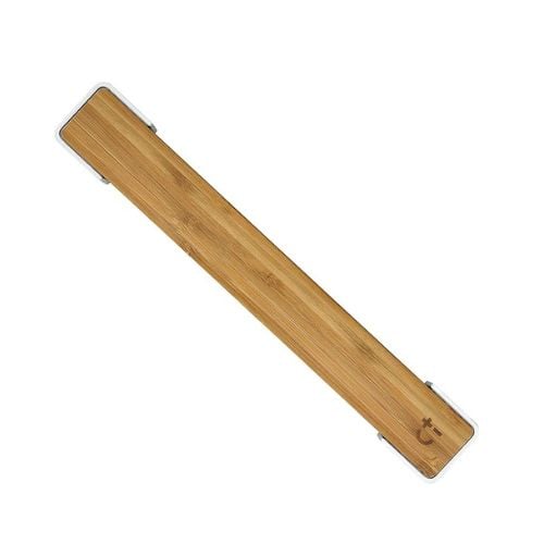 Bisbell Magnetic Knife Rack For 6 Knives , L36cm, Bamboo And Zinc