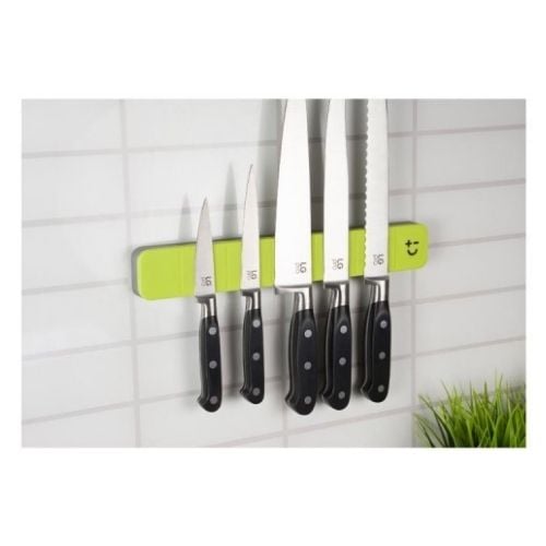 Bisbell Magnetic Knife Rack For 5 Knives , L30cm, Green, Magmates