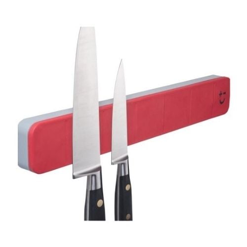 Bisbell Magnetic Knife Rack For 5 Knives , L30cm, Red, Magmates