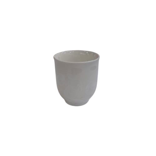 Ceramic Round Cup Ø7xH8cm, White