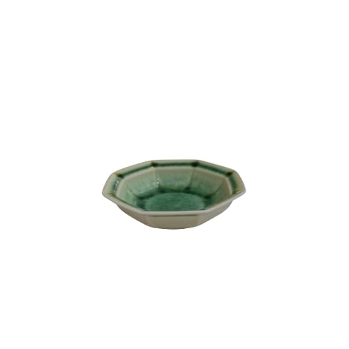 Ceramic Octagonal Plate L10.5xW10.5xH2cm, Green