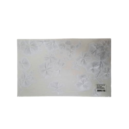 Ceramic Rectangle Plate L30.5xW19xH1cm, White Snowflake
