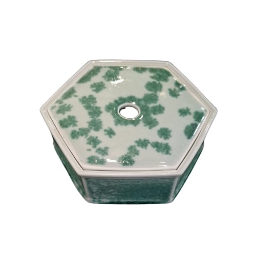 Ceramic Tea Pot Base For Xb-75 & Xb-76 L19xW19xH7cm, Green
