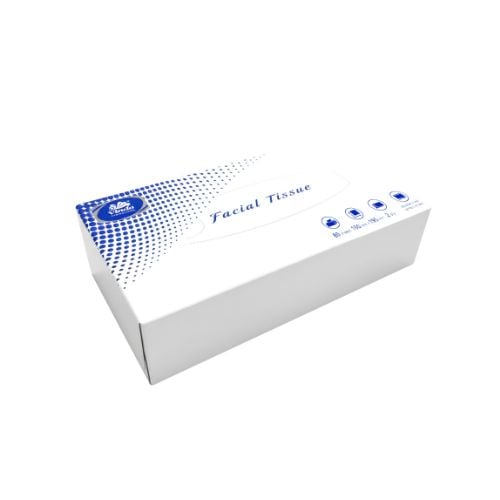 Vinda 2-Ply Facial Tissue L19xW19.5cm, Box Size: L20.5xW11xH4.8cm, 80Sheets/Pkt, 80Pkts/Ctn, Flat Box