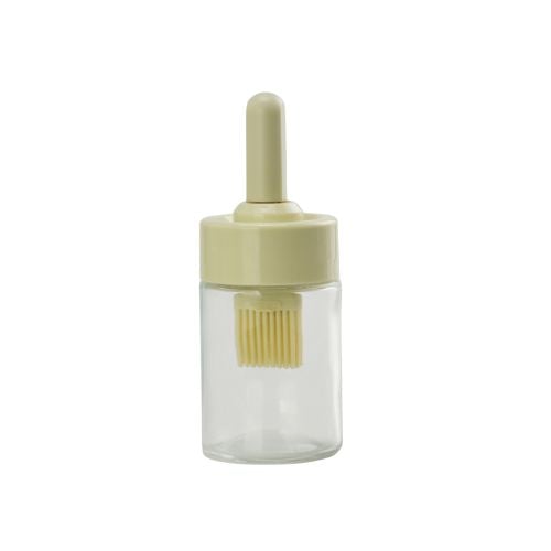Glass Oil Bottle With Silicone Brush Ø5.2(Top)xØ5.9(Base)xH14.6cm, 170ml