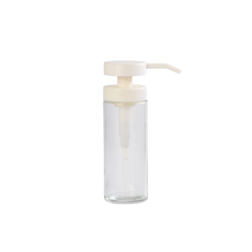 Glass Pump Bottle Ø4.3(Top)xØ5.2(Base)xH18.5cm, 200ml