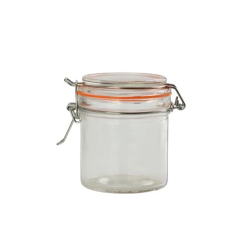 Glass Preserving Jar With Clip Lid TØ8xØ7.2xH10cm, 250ml/350Rams