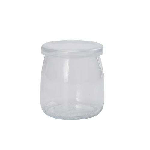 Glass Pudding With Polypropylene Cap Ø7xH7.7cm, 200ml