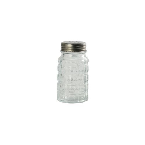 Glass Salt & Pepper Shaker With Stainless Steel Lid Ø4.2xH7.9cm, 60ml