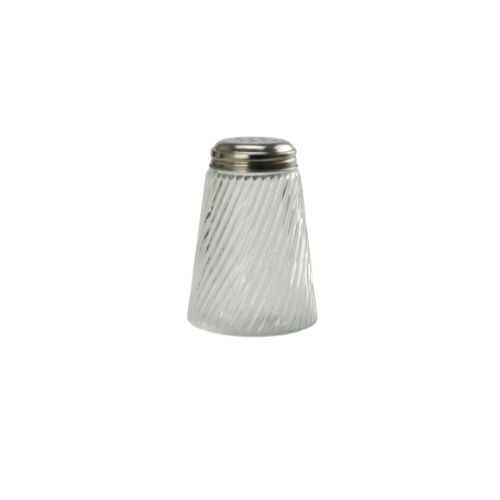 Glass Spice Shaker With Stainless Steel Lid Ø5(Top)xø8(Base)xH11.4cm, 250ml