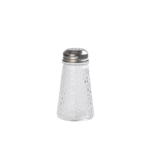 Glass Salt & Pepper Shaker With Stainless Steel Lid Ø3.6(Top)xø5.7(Base)xH9.8xm, 110ml