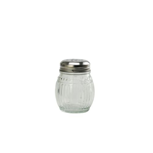 Glass Cheese Shaker With Stainless Steel Lid Ø5(Top)xø5(Base)xH8.8cm, 150ml