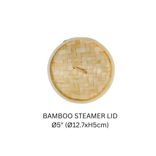 Bamboo Steamer Lid For 01-00820 & 01-00822, Ø5" (Ø12.7xH5cm)
