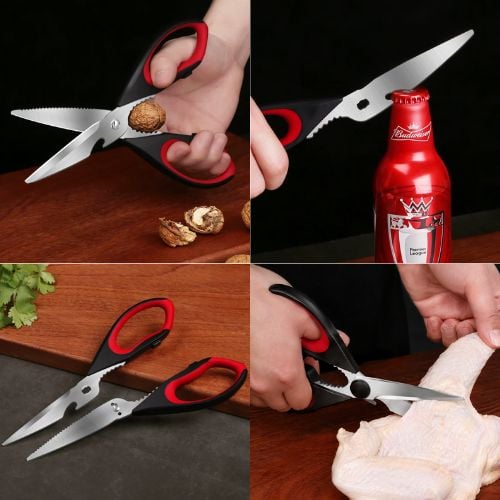 Stainless Steel Detachable Household Kitchen Scissors L20.5cm, Shibazi