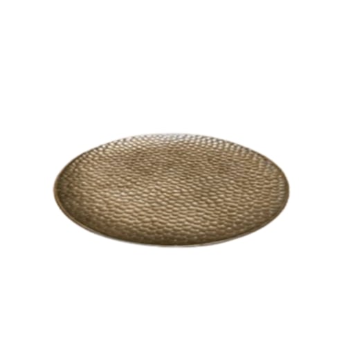 Tesswang Porcelain Round Plate Ø15.2cm, Hammered, Bronze