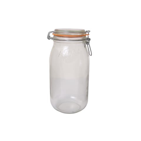 (old code 922944) GLASS PRESERVING JAR w/CLIP Ø85mm, 2L, BOCAUX SUPER, LE PARFAIT