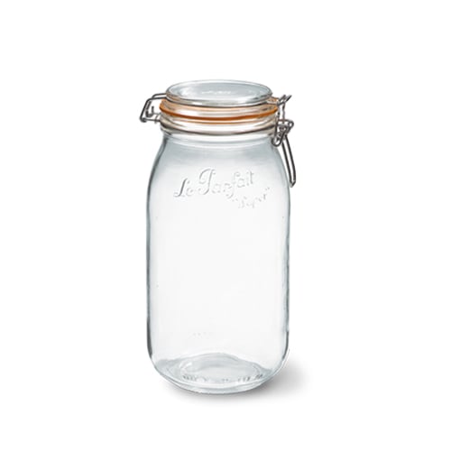 Le Parfait Glass Preserving Jar With Clip Ø8.5cm, 2L, Bocaux Super