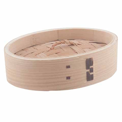 Wooden Oval Steamer Lid L5xW4"