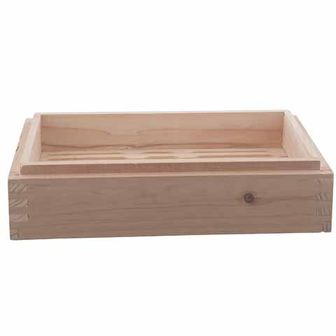 Wooden GN 1/4 Steamer Case L26xW16xH5cm