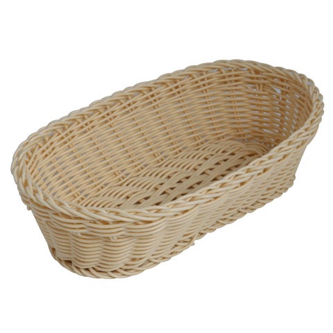 Heavy Duty Poly-Rattan Oval Basket L27xW15xH8cm