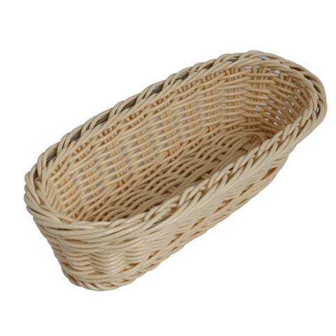 Heavy Duty Poly-Rattan Oval Basket L23xW9xH6.5cm