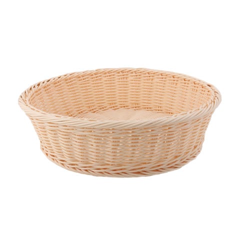 Heavy Duty Poly-Rattan Round Basket Ø40xH10cm