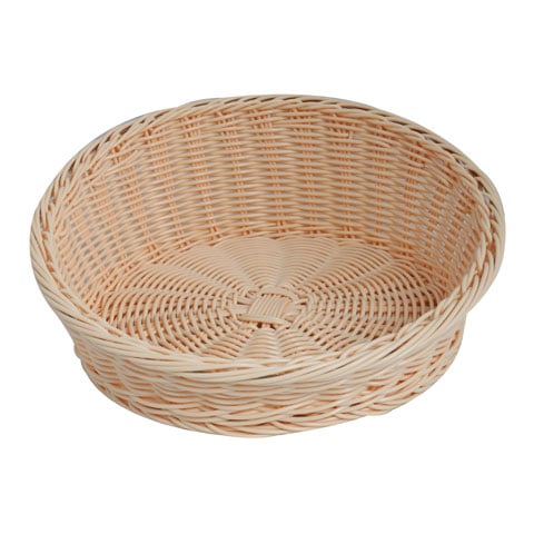 Heavy Duty Poly-Rattan Round Basket Ø31xH12cm