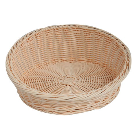 Heavy Duty Poly-Rattan Round Basket Ø36xH20cm