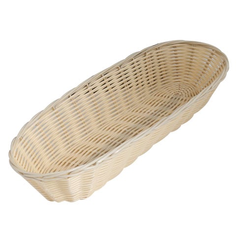 Poly-Rattan Oval Basket L23xW10xH6cm