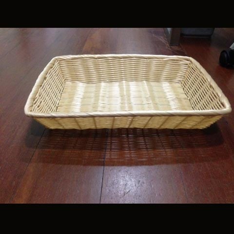 Poly-Rattan Rectangle Basket L30xW22xH6cm