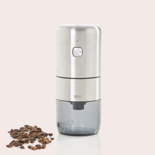 Ad Hoc Stainless Steel Electric Pepper And Salt Mill With Ceramic Grinder USBRechargeable Ø8xH18.6cm, I.Mill, Ceracut