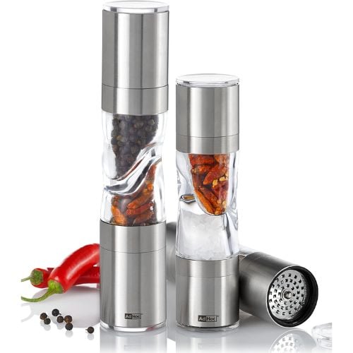 AdHoc Mini Duospice Stainless Steel Cutter & Mill Ø3.8xH15cm