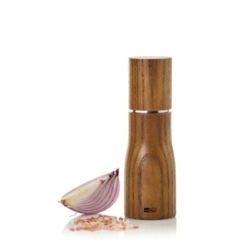 AdHoc Levo Ash Wood Pepper Or Salt Mill Ø5xH15cm, Brown