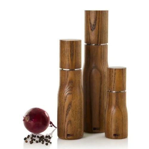 AdHoc Levo Ash Wood Pepper Or Salt Mill Ø5.8xH21cm, Brown