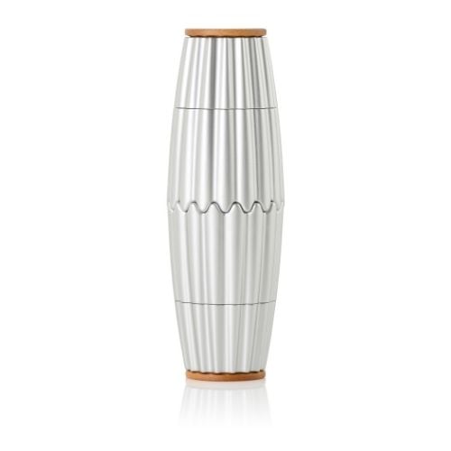 AdHoc Magtwo Ceracut Magnetic Pepper & Salt Double Mill Ø6.6xH19.5cm, Silver