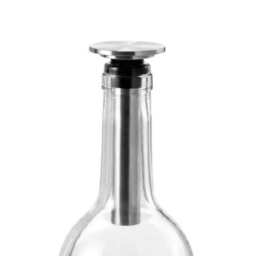 AdHoc Champ Stainless Steel & Silicon Wine Vacuum Pump Ø4.5xH9.5cm