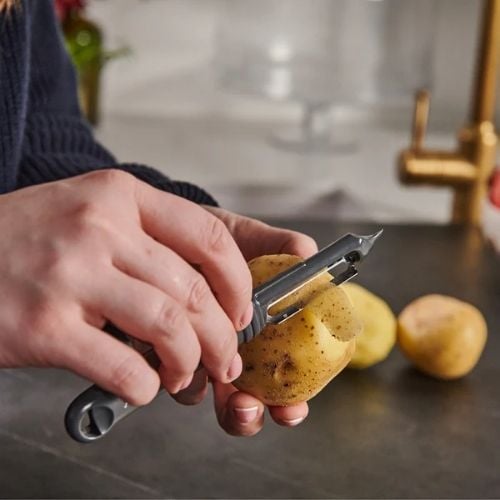 Culinare Swivel Straight Peeler L16.5cm, Grey