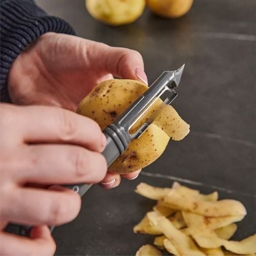 Culinare Swivel Straight Peeler L16.5cm, Grey