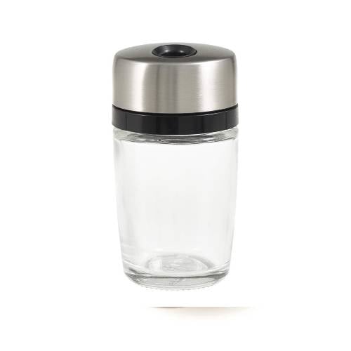 GLASS HERB & SPICE JAR W/LID